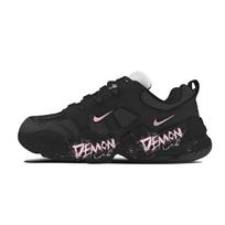 Nike Tech Hera Rožinis Rašalas Grafiti Amortizacija Atsparus Dilimui Lengvas Žemas Aulas Laisvalaikio Batai Unisex Juodas FJ9532-101(Komanda1063-) 37.5