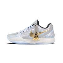 Nike Ja 2 Cushioning Slip Resistant Abrasion Resistant Low top Basketball Shoes Men's White Gold FZ1516-001(Team188-) 40.5