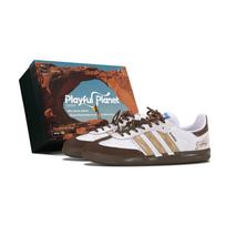 Adidas Originals SAMBA OG Low top German Army Trainers Unisex White Brown B75806(Team1579-BOX) 36⅔