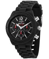 Sector Diver Multifunction Plastic Strap Black Dial Quartz R3251549001 Men's Watch juoda