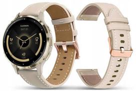 Pasek Skórzany 18Mm Do Garmin Vivoactive 4S / Venu 2S / 3S - Kolory