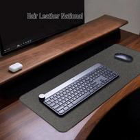 Custom Extra Large Cotton Linen Rubber Mouse Pad Desk Mat 250*300*4mm Stitched Edges