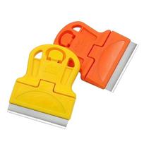 2PCS Mini Razor Scraper, Sticker Glue Remover Tool for Glass CarWindow,RemovePaintDecalResidue, Multi Purpose Home Auto Cleaning Set Type 1