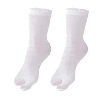 1-5PCS Women/Men Unisex Sandal Flip Flop Split Two Toes Sock Japanese Kimono Two Finger Socks Deodorant Breathable Cotton Socks