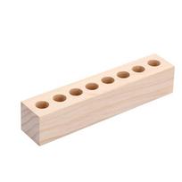 Household Wooden Pen Holder 8 Grids Makeup Brush Holder Toothbrush Holder  Desktop Ornaments 25x5x5cm