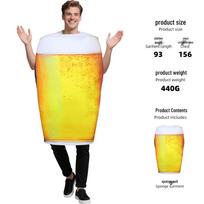 Halloween Beer Cup Costume - Funny Adult Male Cosplay Suit Child One Size