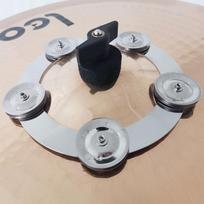 Stainless Steel Cymbal Bell Percussion Instrument Drum Cymbals Drum Ring Hi Hat Tambourine Drum sidabras