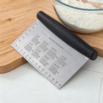 LsCook Square Stainless Steel Spatula With Measurement Markings juoda