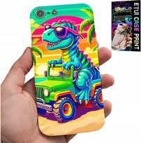 Etui Do Iphone 5 / 5S / 5C - Dinozaur W Ciężarówce Wzory Dla Dzieci