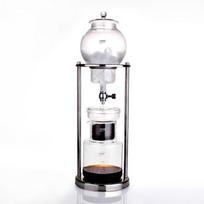 GATER Stainless Steel Cold Brew Coffee Maker, Iced Drip Pot for 5-8 People, Glass Coffee Pot, Hand Drip. 600ml: Small Size
