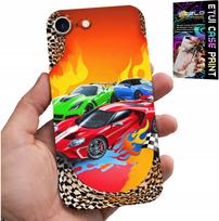 Etui Do Iphone Se / Se2 - Dla Dzieci, Samochody Wyścigowe + Szkło