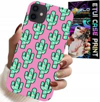 Etui Do Iphone 13 Mini - Kaktusy, Kaktus Na Różowym Tle + Folia