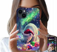 Etui Do Iphone 14 - Świąteczny Niedźwiedź Bombki Case +Folia