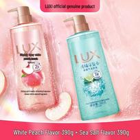 LUX White Peach & Sea Salt Bubble Shower Gel Set