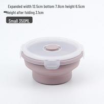 High-Temperature Resistant Silicone Folding Lunch Box for Microwave and Picnic Use Supports ODM/OEM Customization