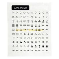 F26C Waterproof Switchs Panel Labels Light Switchs Labels Sticker Home,Office,School Business Adhesive Switchs Panel Label Decal balta