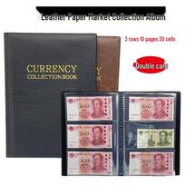International Banknote & Coin Collection Protection Album Brown (10 pages/30 slots)