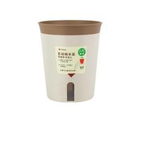 Plastic Lazy Hydroponic Flower Pot Self Watering Planter Office Decor Succulent Plant Pot Desktop Decoration Planter (coffee,S) kava