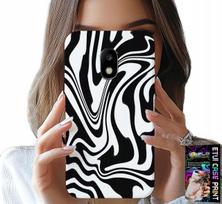Etui Do Samsung Galaxy J5 2017 - Czarno Biała Abstrakcja + Szkło Hart