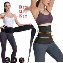 Adjustable Waist Trainer: Sculpting & Abdomen Tightening Belt Corset 10cm black
