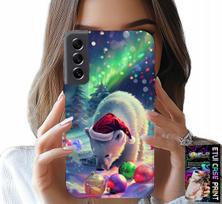 Etui Do Samsung Galaxy S22 Plus - Świąteczny Niedźwiedź Bombki Case +Folia