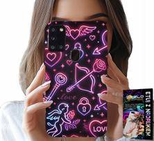Etui Do Samsung Galaxy A21S - Walentynkowy Case, Łup, Kupidyn, Serca