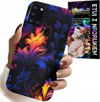Etui Do Samsung Galaxy A21S - Abstrakcyjne Kolorowe Wzory + Folia