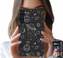 Etui Do Samsung Galaxy A21 - Kosmos Planety Gwiazdy Księżyc + Szkło