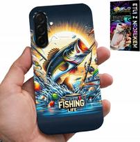 Etui Do Samsung Galaxy A26 5G - Wzory Dla Wędkarza, Ryby, Dorsz, Łosoś