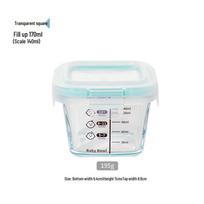 Borosilicate Baby Food Storage Bowl: Airtight, Thickened, Food-Grade Glass