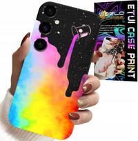 Etui Do Samsung Galaxy M15 5G - Tęczowe Kolorowe Wzory, Farba + Folia
