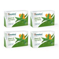 Himalaya Neem And Turmeric Soap 125g X 4 Pack | Cleanses Purifies Soothes Dry Skin