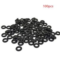 100x Kuro purkštukų atnaujinimo sandariklių O-žiedų rinkinys Guminis 7.52*3.53*14.58mm Ford BMW