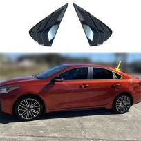 For Kia Forte K3 2019-2022 Glossy Black Side Vent Window Scoop Louver Cover Trim