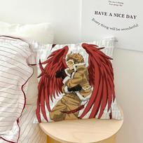 komiksai karštas gerbėjų sukurtas anime h-hawks mha chibi pagalvės užvalkalas minkštas pagalvės užvalkalas sofai svetainei namų biurui dekoras apsauginiai užvalkalai 12x12Inch