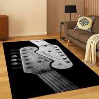 3D Fender Guitar Bass Instrument Music Logo Carpet Rug for Bedroom Living Room Sofa Doormat Home Decor,Area Rug Non-slip Gift 40x60cm