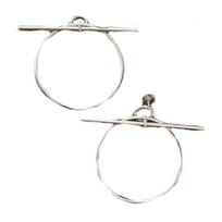 Hermes Geometric Design 925 Silver Earrings Women earrings 111371898 Basic Packaging-Box+Dust Bag or Padding Board