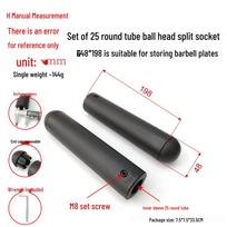Olympic Barbell Plates with 50mm Sleeve for Weightlifting - Plastic Sleeves, 25-48mm Hole Diameter, Fitness Accessories.