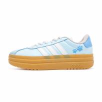 Adidas VL Court Bold Sea Salt Paw Print Slip Resistant Abrasion Resistant Low top Skateboard Shoes Women's Blue White IH3083(Team2480-) 37⅓