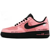 Nike Air Force 1 Atsparūs dilimui Ir lengvi žemi krepšinio bateliai Moteriški Juodi Rožiniai DH2920-001(Komanda1606-) 36.5