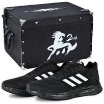 Adidas Duramo 10 Cushioning Lightweight Low top Running Shoes Men's Black White GW8336(Team679-S-BOX) 40