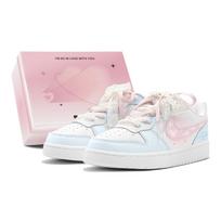 Nike Court Borough Couple's, Icing Sugar Sweet Dream, Heart Cloud, Lace Shoelace, Dreamy, Girlish Low top BQ5448-100(TeamS2-S-BOX) 36