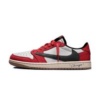Travis Scott X Jordan Air Jordan 1 Vintažiniai krepšinio batai Unisex žemi juodi DZ4137-700(Komanda1677- ) 35.5 black