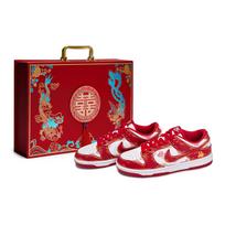 Nike Dunk LOW RETRO Abrasion Resistant Low top Skateboard Shoes Unisex Red White Gold HF5441-104(Team80-SBOX) 42.5