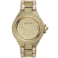 Michael Kors MK5720 Moteriškas laikrodis Camille Glitz 43mm auksas