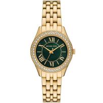 Michael Kors MK4870 Harlowe Green Dial Ladies Watch 33mm auksas