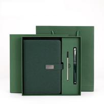 Stylus Pen Notebook Pen Set Refill Set Meeting Notepad Corporate Gifts Set  Business Meetings tamsiai žalia spalva