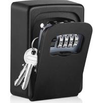 1PC Wall Mount Key Lock Box, Combination Lock Key Storage for Home Car Hotel, Durable Plastic Key Safe, Travel Gift juoda