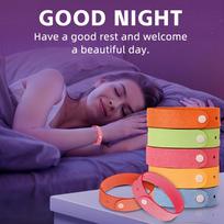 Magnesium Night Bracelet with Lavender Coconut Oil, Lactic Acid Patch, Essential Oil Bracelet for Men Women Daily Use raudona
