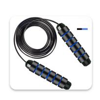 High-performance Steel Wire Jump Rope Designed For Adult Fitness And Student Training With Adjustable Length mėlyna